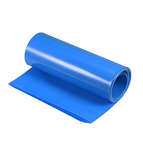 MECCANIXITY Battery Wrap PVC Heat Shrink Tubing 150mm Flat 1.5m Blue Good Insulation for Battery Pack