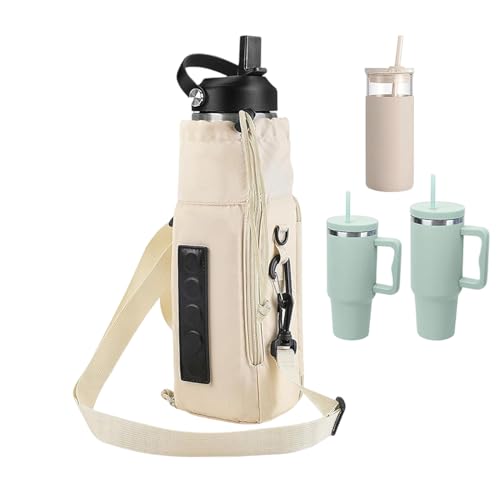 Soporte Para Portar Botellas De Agua,Correas de Hombro Ajustables para Organizador de Almacenamiento y Suministros,Bolsa de Transporte para Botella de Agua | Para Citas, Viajes, Camping, Picnic, Sende