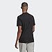 adidas Men's Essentials Big Logo Tee, Black/White, Large