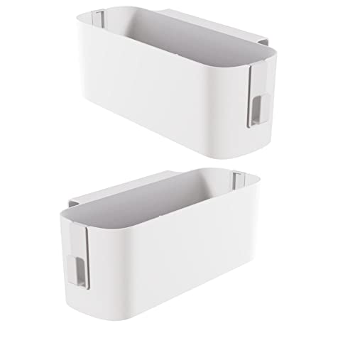 EIMZU Panier de Rangement à Suspendre pour Chevet, 2PCS Panier à Suspendre Table à Langer, Lit Suspendu Poches Organisateur de Chevet, Boîte de Rangement Suspendu Pratique