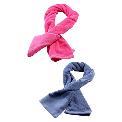 BCOATH 2piezas Toalla Deportiva De Algodón para Gimnasio y Camping Absorbente y Transpirable Pack Unidades Gris Rosa para Uso Al Aire y Baño