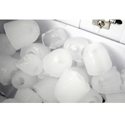 Eismaschine für Thekeneismaschine, Bullet Clear Ice 9 Stück in 7 Minuten, 26 Pfund pro Tag, tragbare Eismaschine für Partys zu Hause, weiß Eiswürfelmaschine