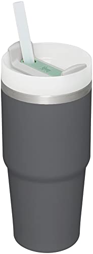 Image of STANLEY Quencher H2.0 Tumbler with Straw 14 oz | Flowstate 3-Position Lid | Cup Holder Compatible for Travel | Insulated Stainless Steel Cup | BPA-Free | Charcoal