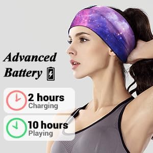 Miniatura 9 de LC-dolida Auriculares para dormir con diadema Bluetooth inalámbrica para dormir con altavoces estéreo HD finos perfectos para dormir de lado,