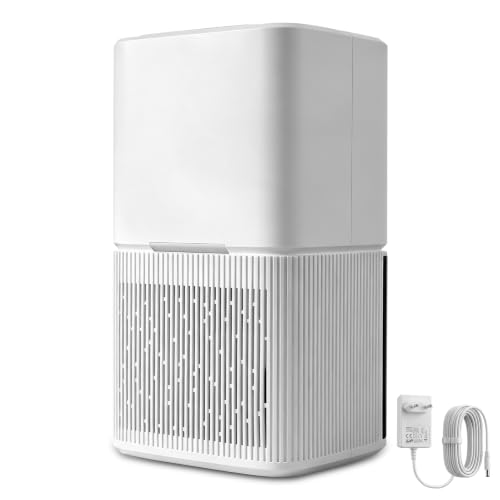 Déshumidificateur électrique 1600 ml avec ultra silencieux et arrêt automatique, 7 LED colorées, mini déshumidificateur portable pour armoire, salle de bain, placard, camping-car, chambre, garage