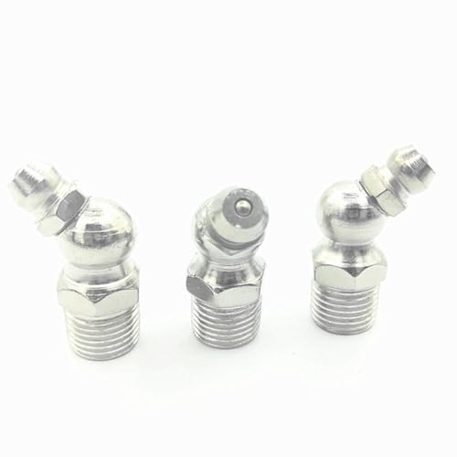 WRITWAA Kit de Engrasado 62 Piezas Boquillas de Tornillo M6/M8/M10 Accesorios de Engrase Angular y Recto Punta para Pistola de Grasa Surtido para Taller Automotor Estuche Plástico de
