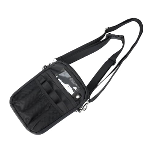Pochette infirmière bandoulière en maille avec multiples compartiments pour outils médicaux