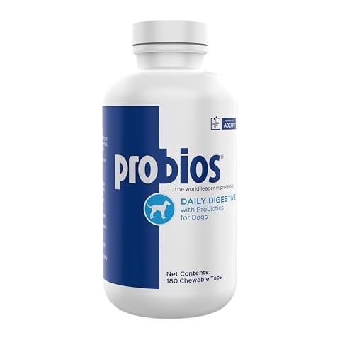 Probios Dog Digestive Support - Digestive Tablets with Probiotics for Dogs, Daily Pet Probiotics for Dogs, Liver Flavored, 180 Count, by Vets Plus Cover