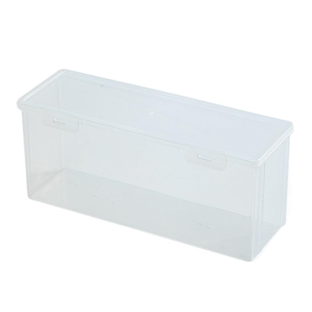 Frischhaltedosen Quadratische transparente Frischhaltebox PP Frischhaltebox Obst- und Gemüsekühlschrank-Aufbewahrungsbox Organizer Kühlschrank (Color : Clear, Size : B)