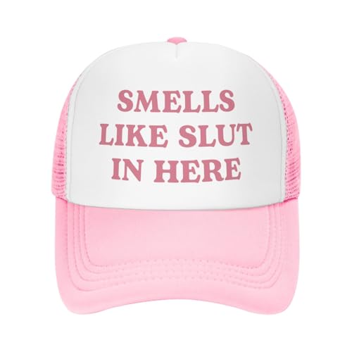 Image of Funny Trucker Hats for Women Hot Pink Funny Gag Baseball Cap for Girls Women Men Hat