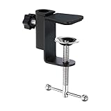 Couleur: Noir; Matériau: Alliage d'aluminium; Dimension globale: 80 x 35 x 75mm (L*W*H); Gamme d'attache: 0 - 45mm/0 - 1,77 pouce; Diamètre du trou de fixation: 12mm/0,47 pouce; Liste d'emballage: 1 x Pince de bureau