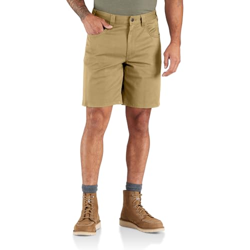 Carhartt Men's 106280 Force® Relaxed Fit Short - 9 Inch - 32W - Golden Sand - image 1
