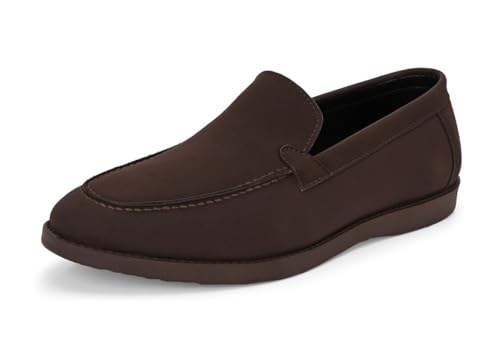 Image of MACTREE Suede Penny Loafers for Men