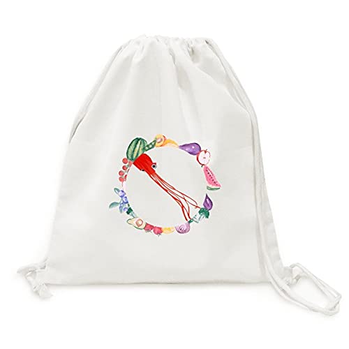Sac en tissu pliable pieuvre chinoise pour fruits et légumes