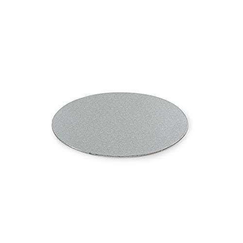 DECORA 0931301 Cake Drum Plateado Fino Ø 18 CM H 3 MM 7'