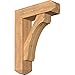 Ekena Millwork BKT0806X26X34LEC04SWR Legacy Craftsman Smooth Bracket w/Offset Brace, Western Red Cedar