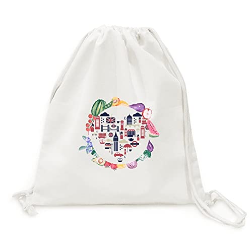Sac en tissu pliable le pont de londres grand cabas légumes