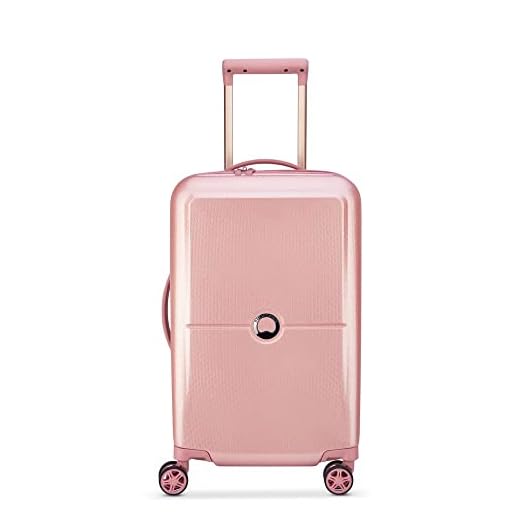 DELSEY PARIS, Maleta de cabina rígida, 55 x 35 x 25 cm, 38 litros, S, Peonía