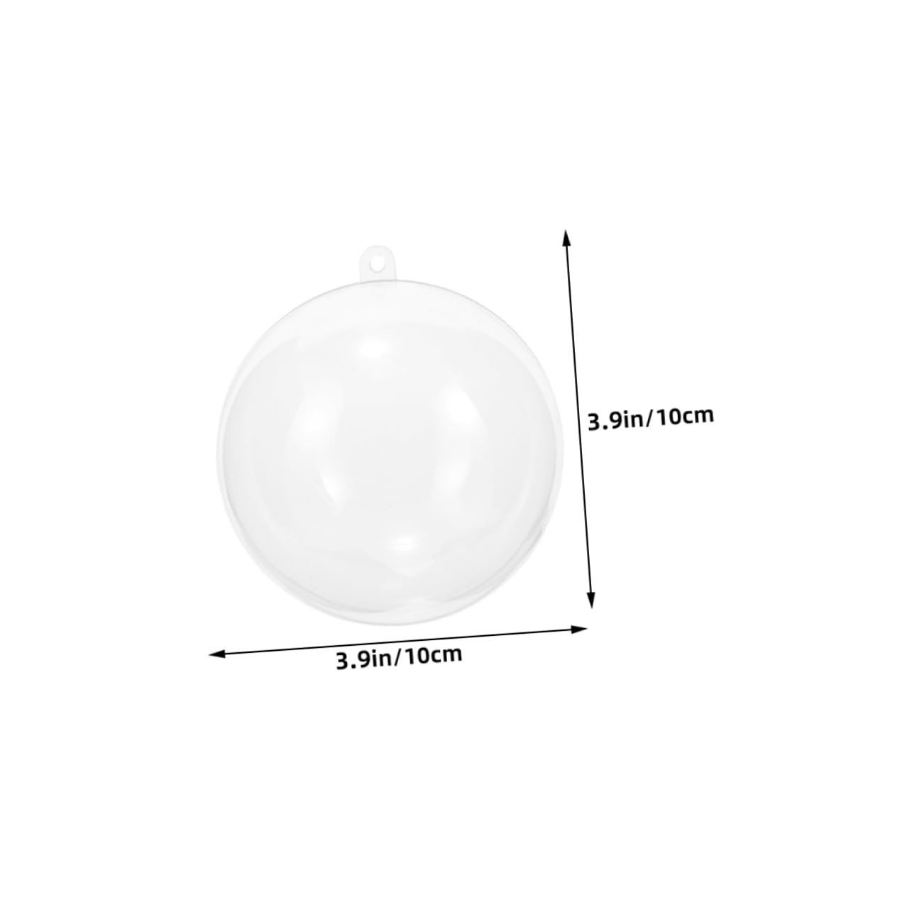 GARVALON 18pezzi Palline Trasparenti Per Decorazioni Natalizie Sfere Vuote Per Progetti Da Te Per Addobbi Natale e Festive