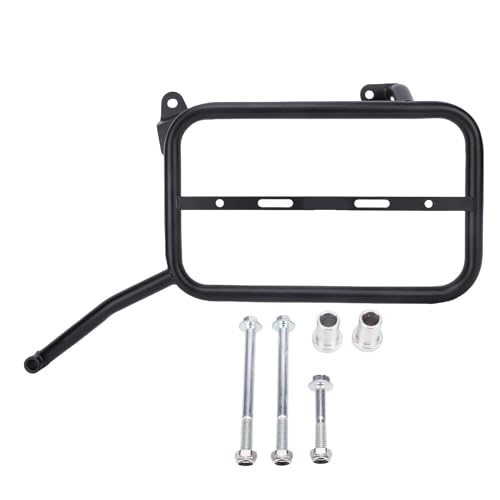 Soporte para alforjas en viajes de aventura y rutas off-road en motocicleta