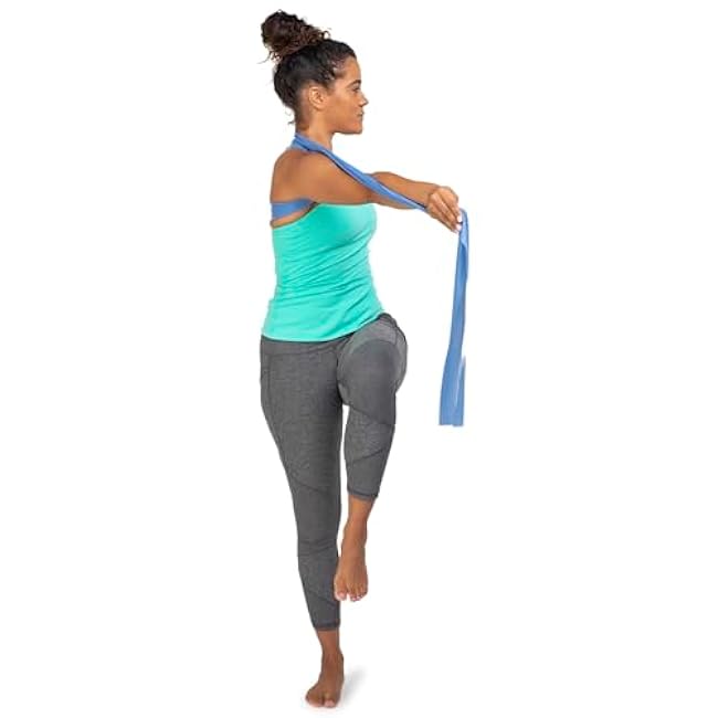OPTP Franklin Method Band Resistive Bands - 11-Foot Blue Heavy Resistance Bands for Working Out - Use for Franklin Method Exercises - Improve Core Strength and Flexibility