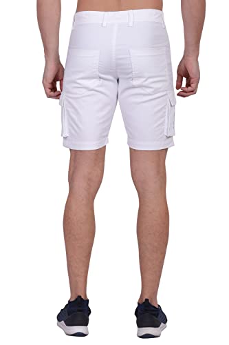 Image of Men's Cargo Shorts (Grey, Black, White, Olive Green, Navy Blue, Khaki, Cream)