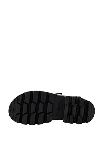 Desigual Women's Shoes 4 Woman PU Sandals Block, Black, 5.52