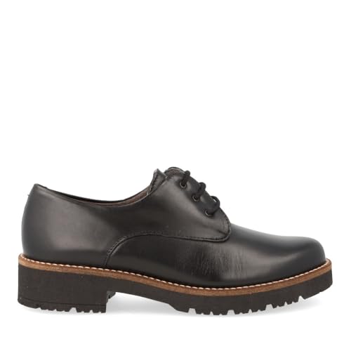 PITILLOS - Zapato Blucher Confort en Piel con Cordones 10781 para: Mujer Color: Negro Talla: 41
