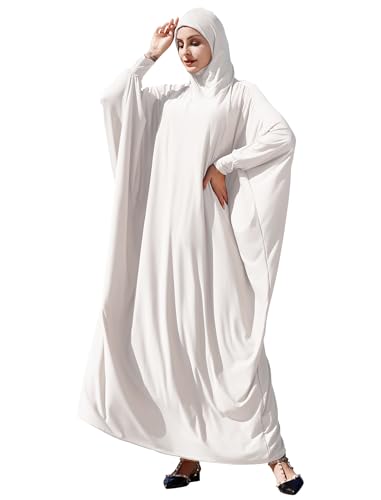 Robe musulmane femme manches longues caftan Dubaï avec hijab