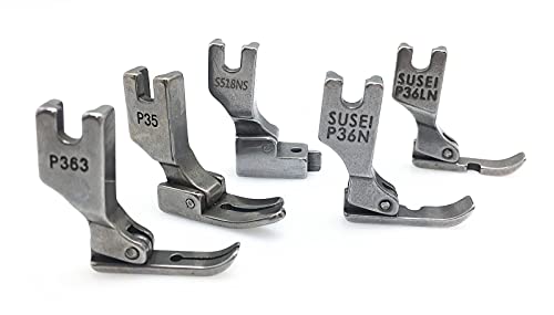 Fbshicung 5pcs Industrial Sewing Machines Presser Feet for Juki DDL-555,