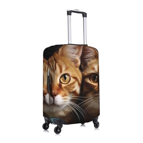 Travel Luggage Cover for Suitcase Elastic Suitcase Protector cats Suitcase Covers Washable Suitcase Protective Cover Dust-proof Luggage Covers Fit 18-32 Inch Luggage 7