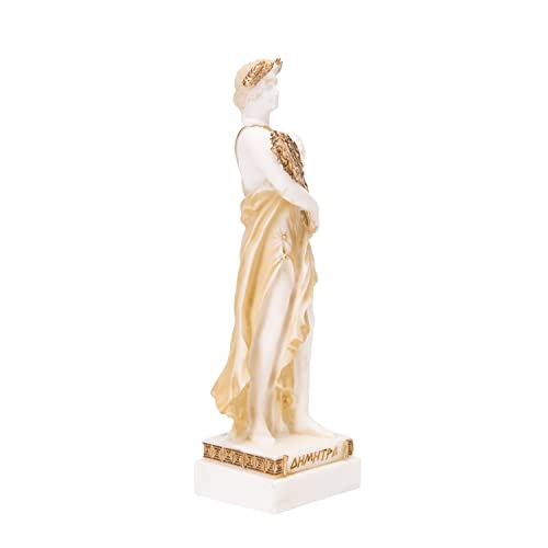 Estatua de Demeter de Alabastro Dorada 16 cm miniatura 2