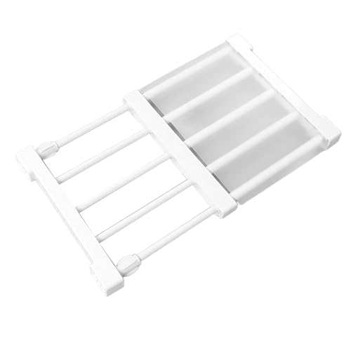 HERCHR Étagère De Tension Extensible, Organisateur D'étagère Réglable, Support D'organisateur De Placard Support De Rangement De Diviseur D'armoire sans...