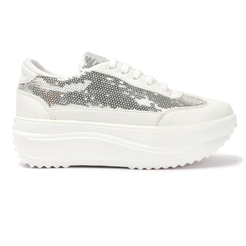 Image of Vendoz Women Party & Casual Glitter Wedding Bridal Sneakers