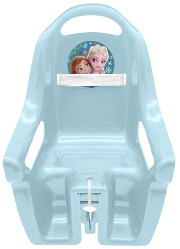 Stamp- Porte poupée LA Reine des NEIGES II Anna, Elsa, RN246500, Bleu, 20cm avec système de Fixation Universelle, se Fixe sur Tout Type de Guidon Sangle Velcro pour...
