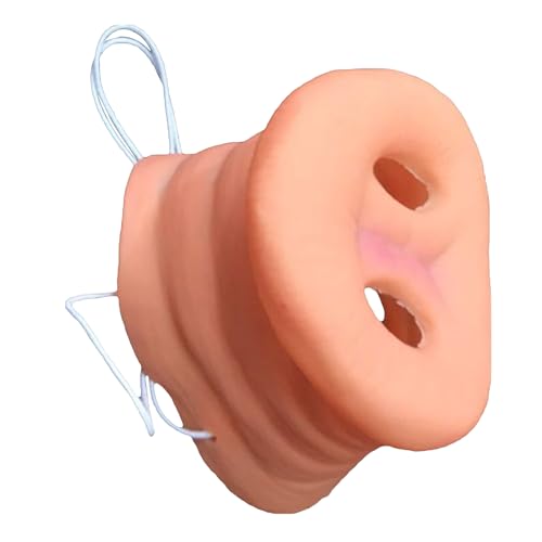 Narices de animales para niños,Narices de animales, Banda elástica realista para narices con pico de loro, Cosplay de hocico de animal para disfraz de Halloween, accesorios de nariz de animal para cos