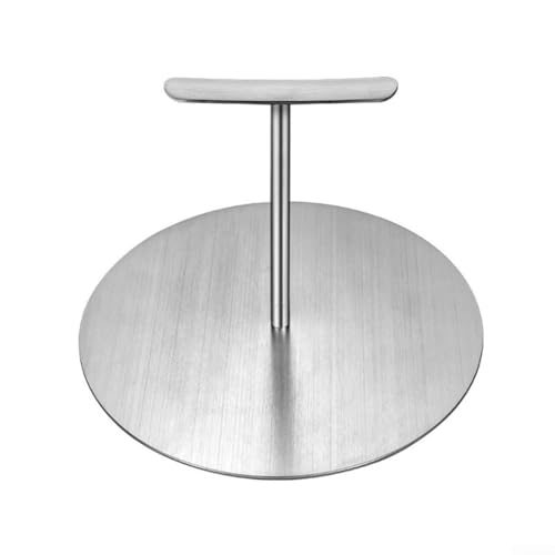 Eawfgtuw Stainless Steel Round Smash Burger Press Patty Maker, 12cm 15cm 18cm Hamburger Smasher for BBQ, Griddle, Grill and Skillet Cooking, Heavy-Duty Meat Press for Ev(12cm)