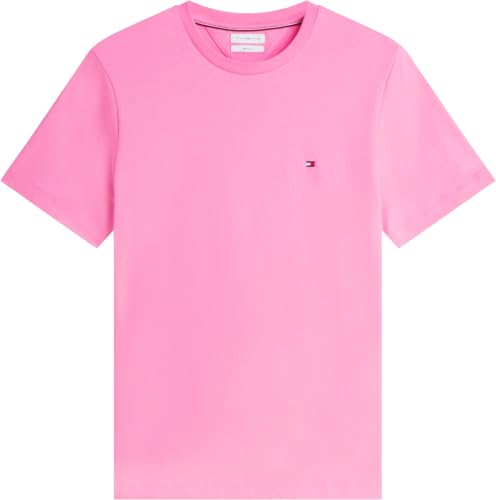 Tommy Hilfiger Herren-T-Shirt ESS Seasonal Reg Fit Solid Tee Mw0mw39995 S/S, Synthetisches Rouge, L – Ansicht 5