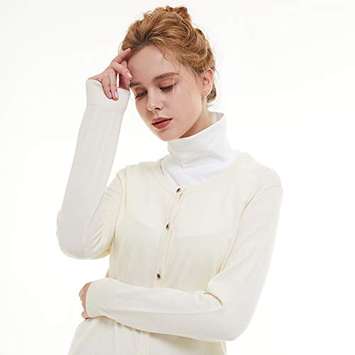 ZESLMG Womens Dickies Detachable Turtleneck Collar, Cotton Half Mock Turtlenecks3