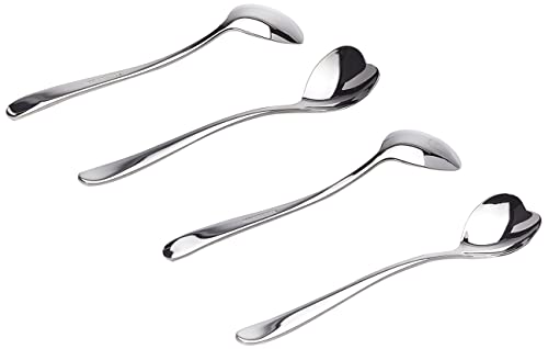 Alessi Big Love AMMI08/7 - Set von Vier Kaffeeförmigen Designer-Kaffee-Teelöffeln, aus Edelstahl 18/10 – Ansicht 2