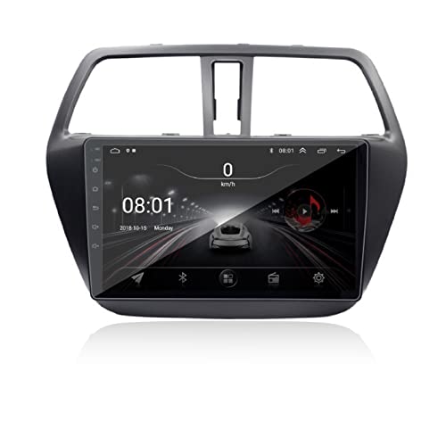 Image of AUTO SNAP 9 Inches 22cm Touch Screen Android 12 Gorilla Glass IPS Display Car Stereo with 2GB RAM /16 GB ROM GPS /Wi-Fi /Navigation /Steering Wheel Controls Mirror Link Compatible for Maruti S-Cross