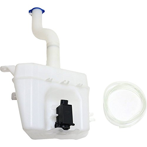 Evan-Fischer Windshield Washer Tank Assembly compatible with Hyundai Tucson 05-09 W/Pump Inlet and Cap