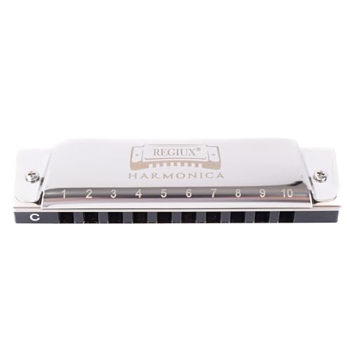 Harmonica Key of C, 10 Holes Diatonic, Professional Tone, Blues & Folk, Durable Design with Protective Case for Professional Player & Beginner, Gift for Family, Friends, Adult, Students - Les Beatles, Paul McCartney, John Lennon, RIngo Starr, George Harrison Harmonica Key of C, 10 Holes Diatonic, Professional Tone, Blues & Folk, Durable Design with Protective Case for Professional Player & Beginner, Gift for Family, Friends, Adult, Students – Image 4