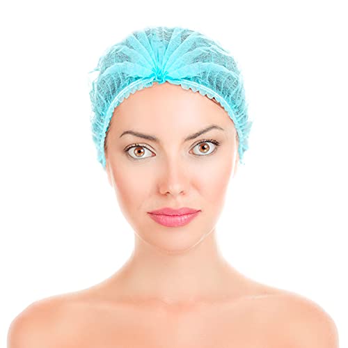 IBP Uniuso | Pack de 2000 Gorros desechables | Plegado en Acordeón | Recogepelo | TNT de polipropileno | Recoge y protege el cabello | Evita la contaminacion (Azul)