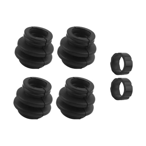 4PCS Car Disc Brake Caliper Pin Bushing Kit Dustproof Brake Calipers Slide Pins Bushing Compatible with Jeep Cadillac Mazda Rubber Car Caliper Pin Boot Vehicle Accessories with O-ring