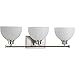 Progress Lighting P2089-09 Transitional Three Light Bath Bracket from Legend Collection in Pwt, Nckl, B/S, Slvr. Finish, Brushed Nickel