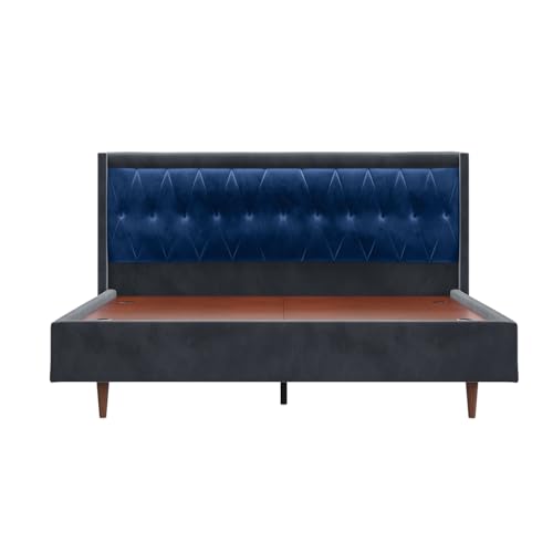 Image of Wakefit Asterion King Size Non Storage Upholstered Bed