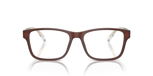 Image of Emporio Armani mens Ea3239f Low Bridge Fit Rectangular Prescription Eyewear Frames