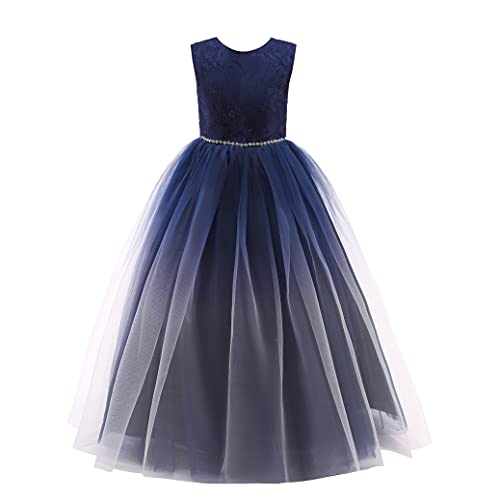 Glamulice Princess Sparkle Tulle Dress Flower Girls Ombre Dresses Bridesmaid Wedding Pageant Party Holiday Ball Gown