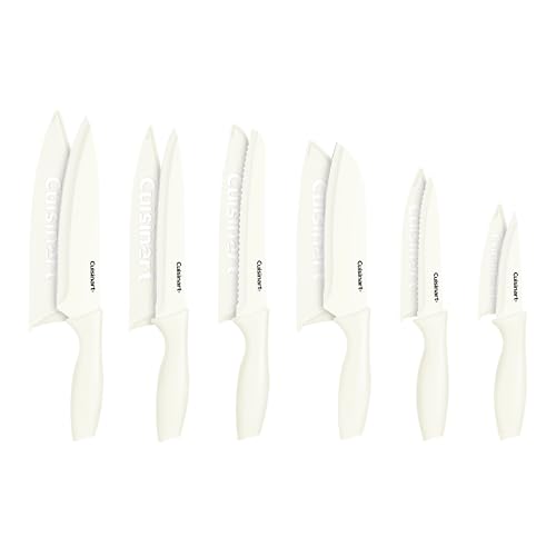 Cuisinart 12-Piece Ceramic Coated Knife Set (Cream)